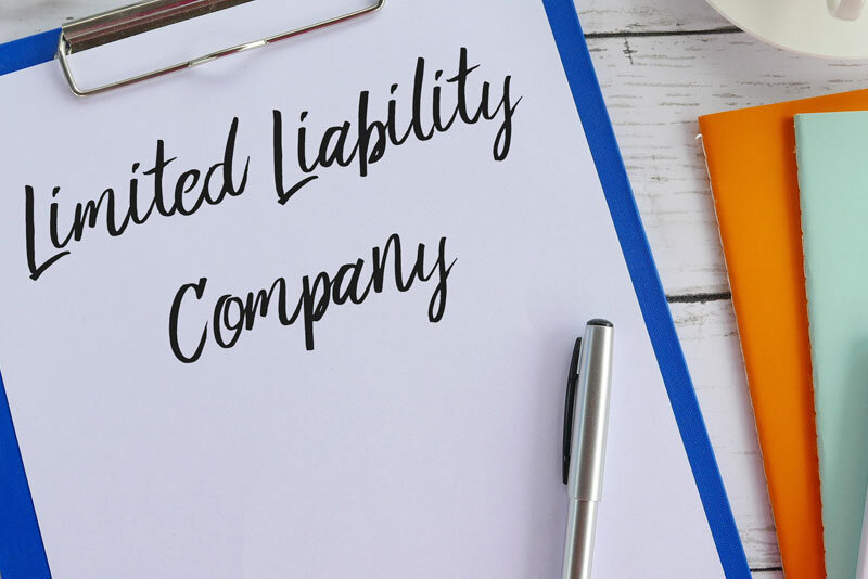 Limited Liability Company Written on Board