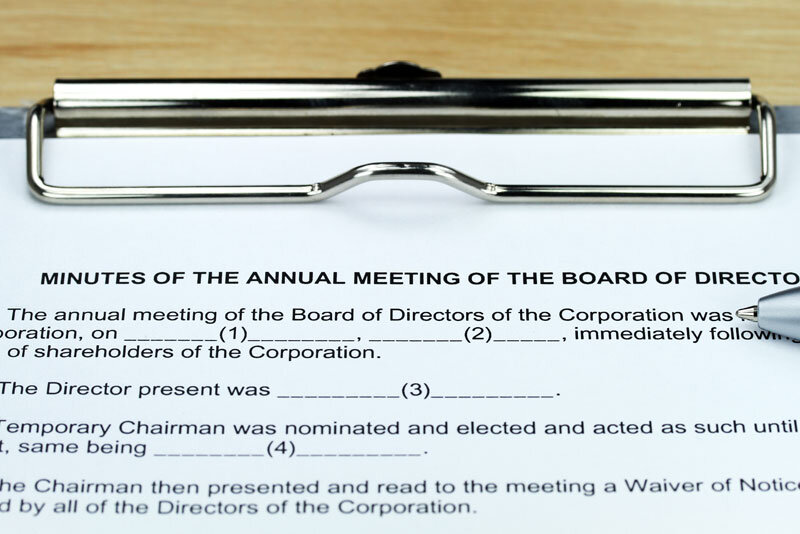 Minutes of the Annual Meeting of the Board of Directors