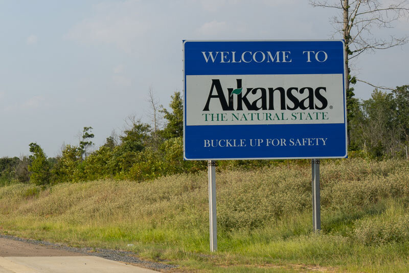 Welcome to Arkansas Highway Sign